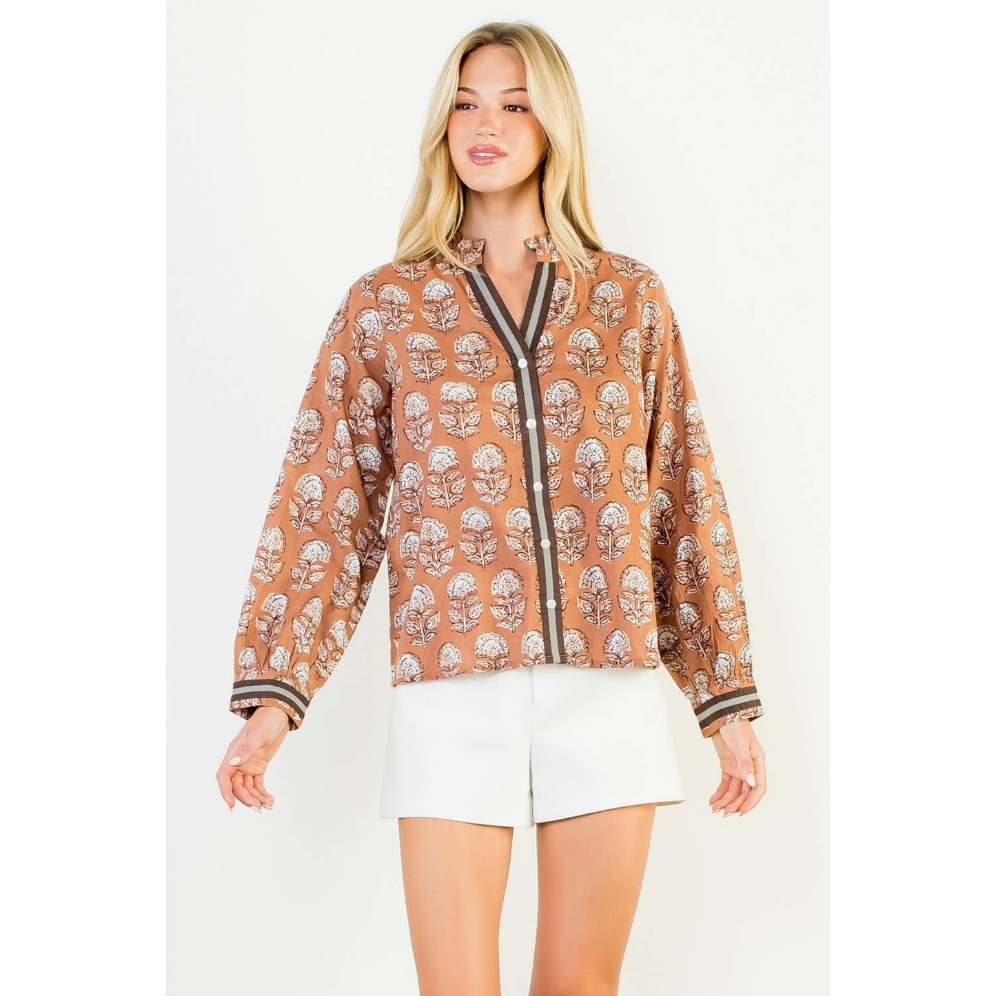 Long Sleeve Floral Top