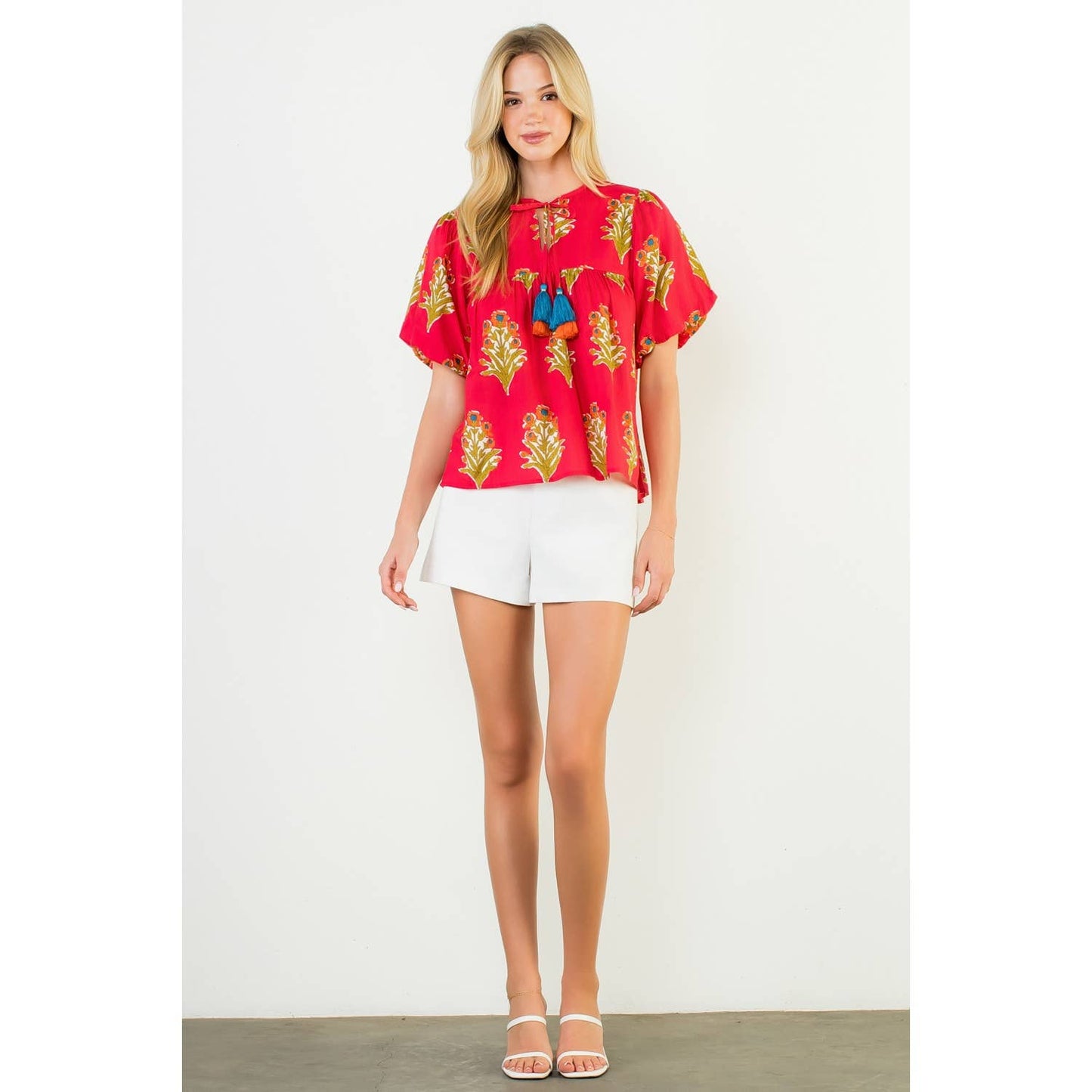 Puff Sleeve Floral Top