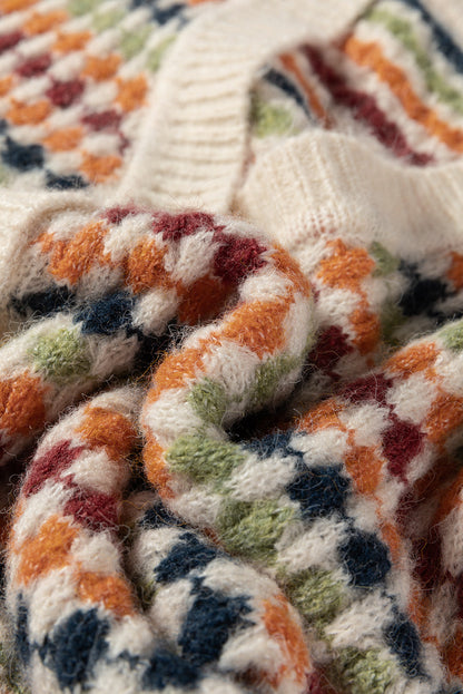 Blocks of Color Cardigan