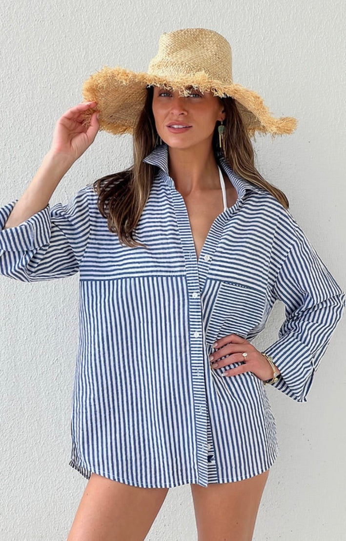 Striped Boyfriend Shirt