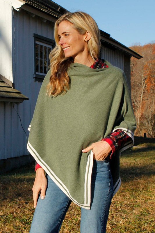 Villa Cashmere Poncho - Available in Three Colors