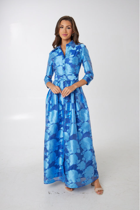 Cecilia Gown Blue Tea Rose Organza