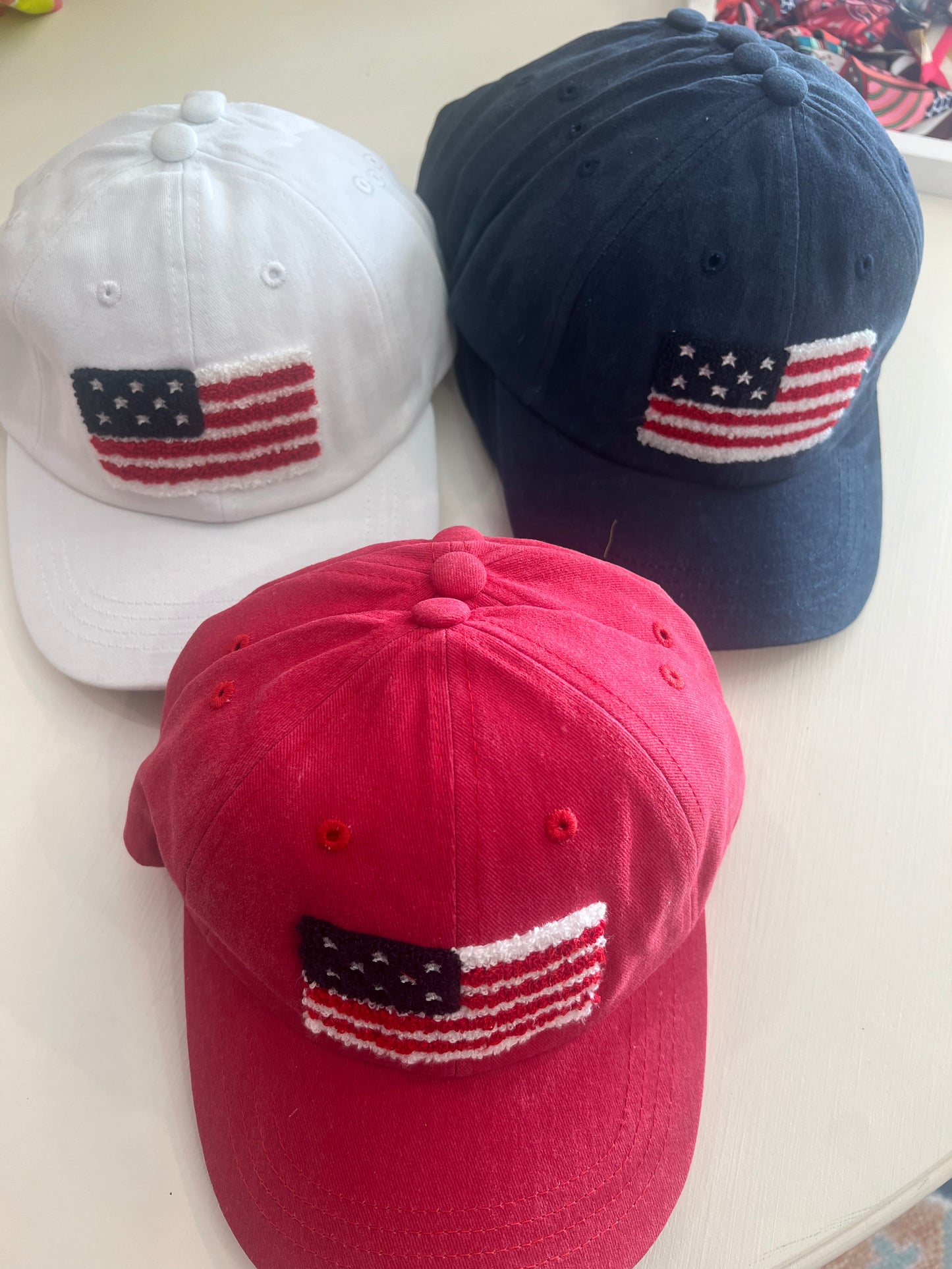 USA Chenille Flag Hat