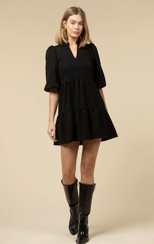 Tory Ponte Dress in Black