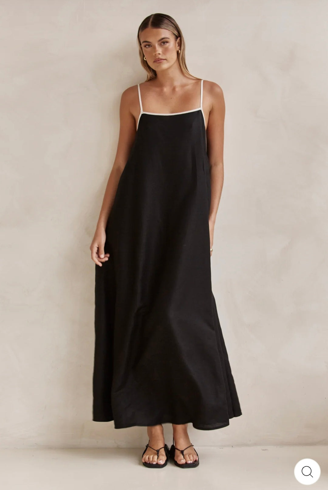 Black & White Cotton Dress-4