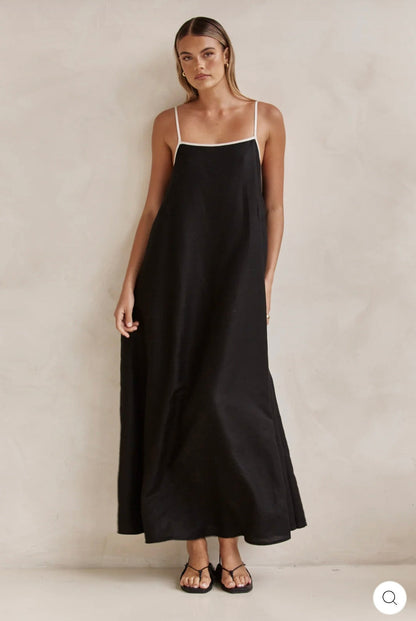 Black & White Cotton Dress-4