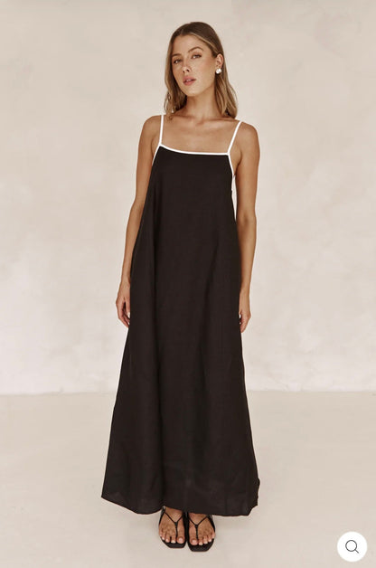 Black & White Cotton Dress-1