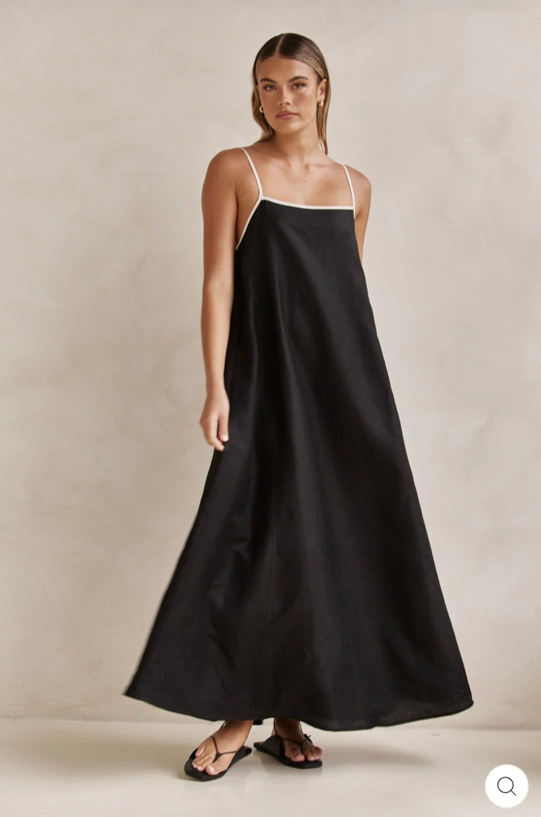 Black & White Cotton Dress-2