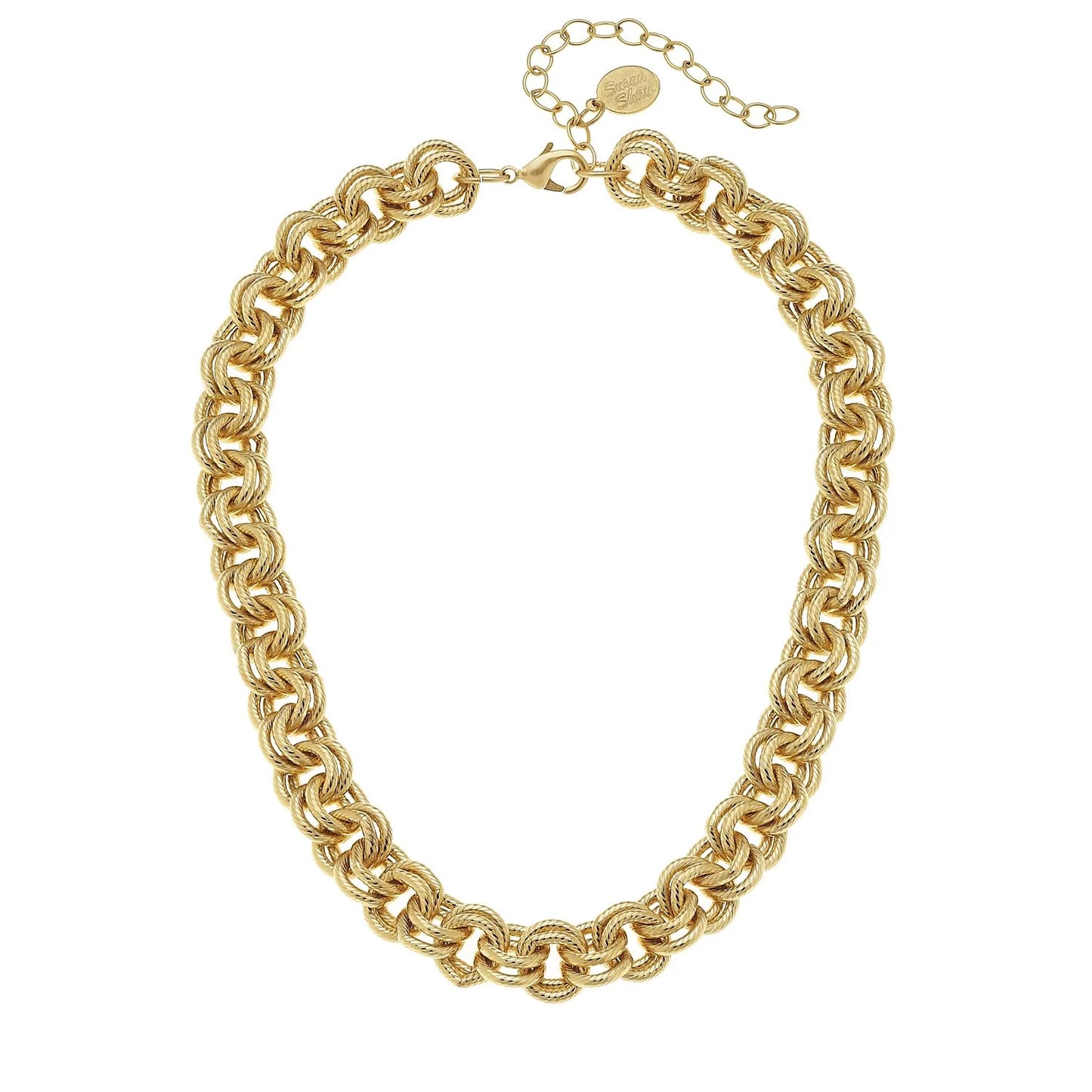 Susan Shaw Double Link Chain Necklace